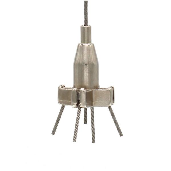 Customized Brass Cable Gripper Lighting Space Saving Easy Maintenance With Removable Cable Retention