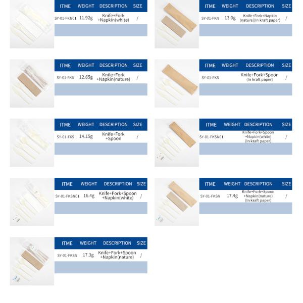 Disposable Plastic Eco Friendly Cornstarch Cutlery OEM ODM