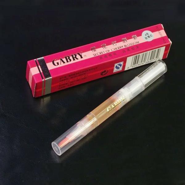 Eco Healthy Tattoo Ink Lipstick Lip Gloss Crystal Temperature Change Long Lasting Moisture Flowers Gold Foil Color