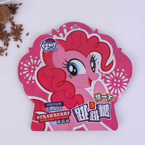 Food Grade Safe Custom Snack Bags Candy Packing Irregular Shape Plastic Bag For Candy Cone