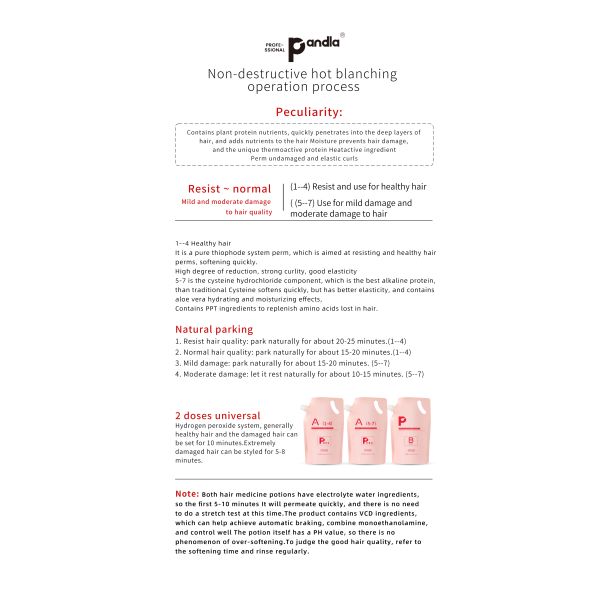 Crème Permanente pour Cheveux Bouclés Sains, Permanente 800ml*2 pour Adultes