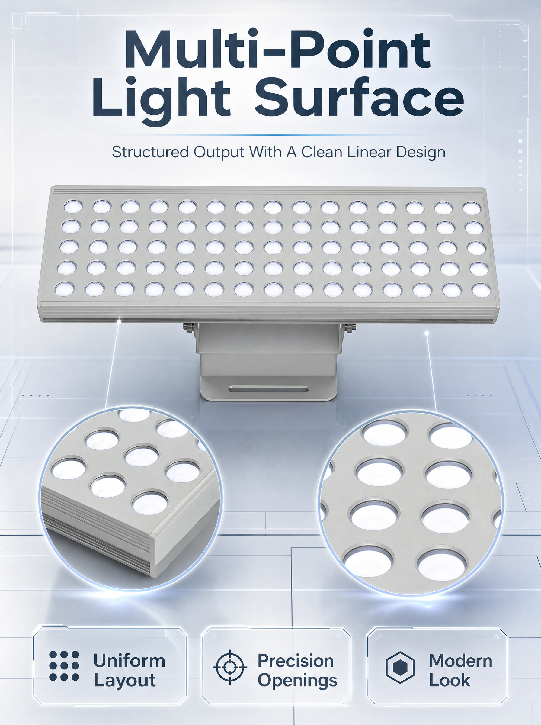 60W 72W Linear Led Flood Lights LED Outdoor RGB DMX512 90W 120W Landscape Spotlight