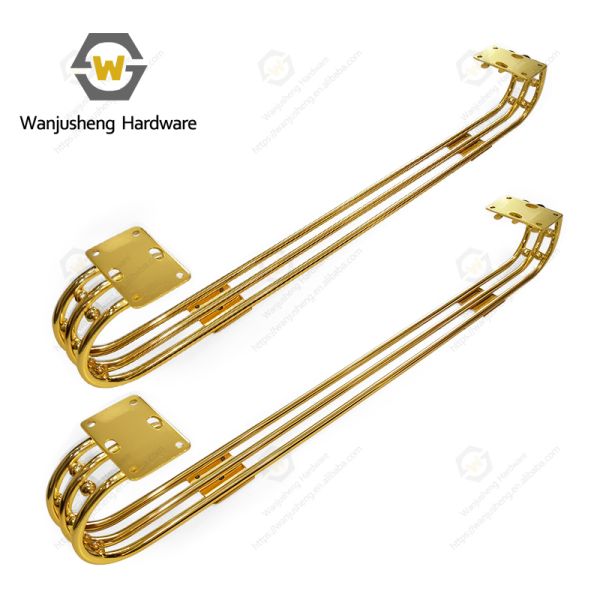 Newly Designed Decorative Hardware Furniture Legs Gold Cabinet Feet Household Sofa Metal Base Frames and Long Iron Sofa Legs