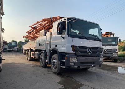 ISO90001 49m Refurbished Concrete Boom Truck White Color Actros Chassis