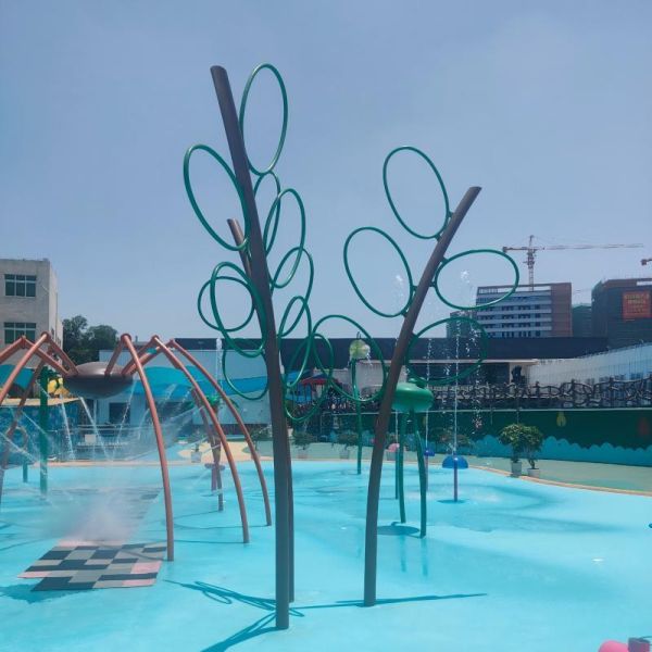 Spiral Stainless Steel Water Slide Anti UV Polished For Children