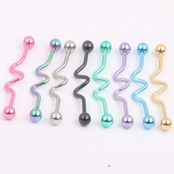 Wholesale Body Piercing Jewelry Surgical Steel Industrial Barbells Earring Jewelry