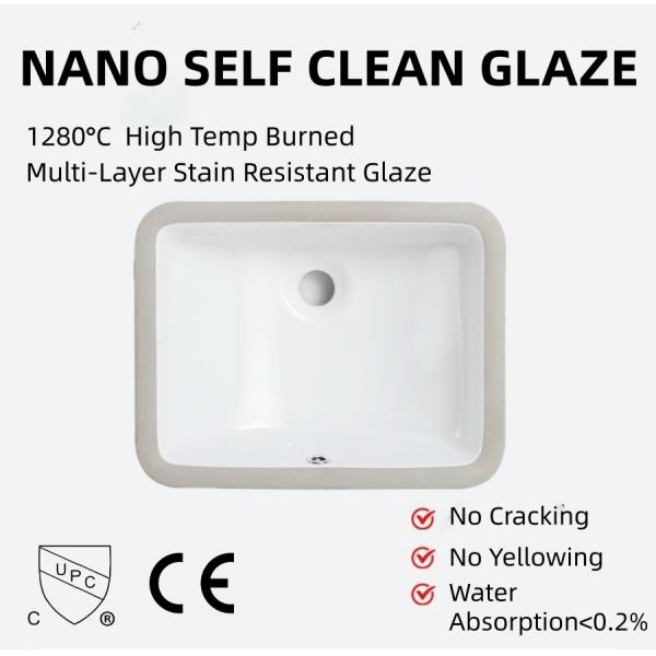 UPC Cross Border Bathroom Inset Basin Undermount With Overflow