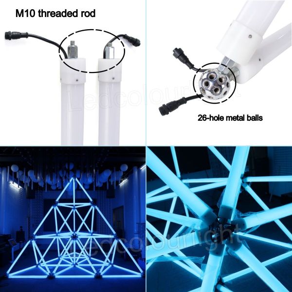 IP65 LED Pixel Cube DMX 3D Tube LED Tunnel Tube Light RGB Stage Lighting