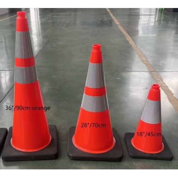  Wholesale Orange PVC Cone Traffic Cone for Road Safety Warning