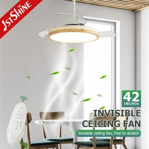 42 polegadas ventilador de teto decorativo com Remote 3000K/4500K/6000K temperatura de cor e 2-