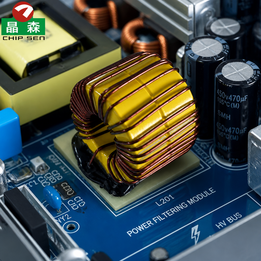T184 Pure Copper Iron Powder PFC Inductor Low DCR High Efficiency Design