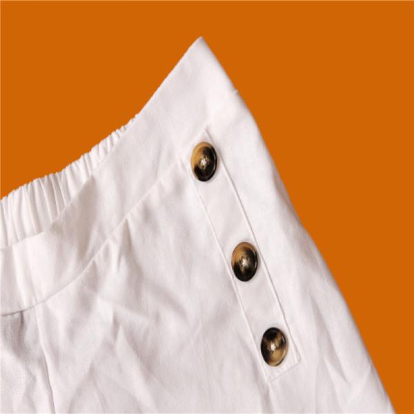 30% Cotton Ladies White Shorts