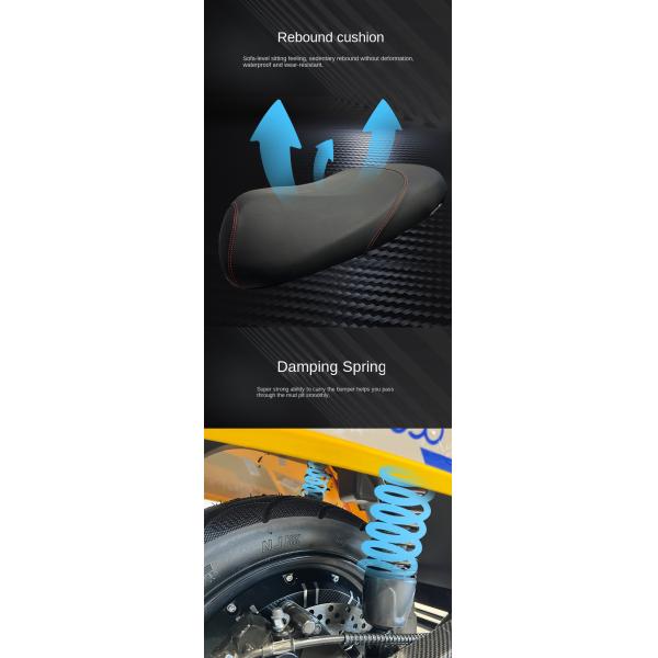 40 60kmh Adults E Scooter with Iron Wheels and 72v20Ah Lead-Acid Battery Speed UTV