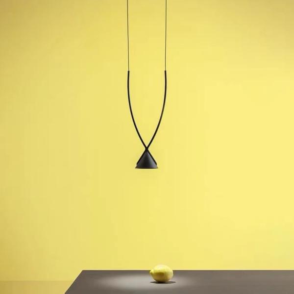 Modern Indoor Dining Room Black Pendant Restaurant Showroom Ceiling LED Chandelier