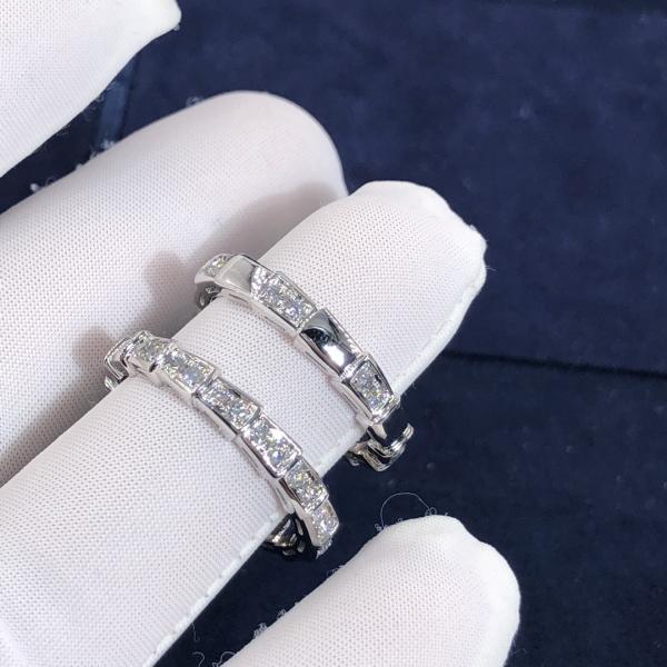 Elegant   Customized 18K Gold   Serpenti Viper Ring Diamond Ring Yellow Gold White Gold