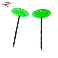 Lavées d'isolation en plastique vert de 55 mm pour fixer l'isolation souple