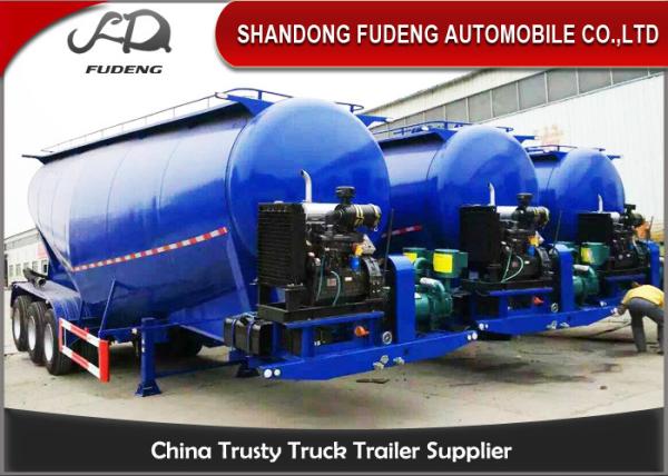 3 Axles Cement Semi Trailer , powder tank trailer , Dry Bulk Tank Trailers For Sale Dubai