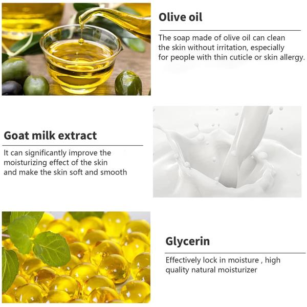 Handmade Goat Milk Sea Salt Face Soap Pimple Pores Mites Removal Acne Treatment