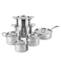 High Quality 304 Stainless Steel Ware 12pcs Cookware Set Cooking Food Pot