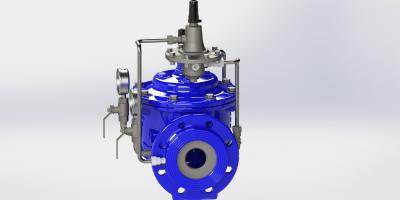 Diafragma de nylon do reforço de Flow Control Valve do piloto de aço inoxidável
