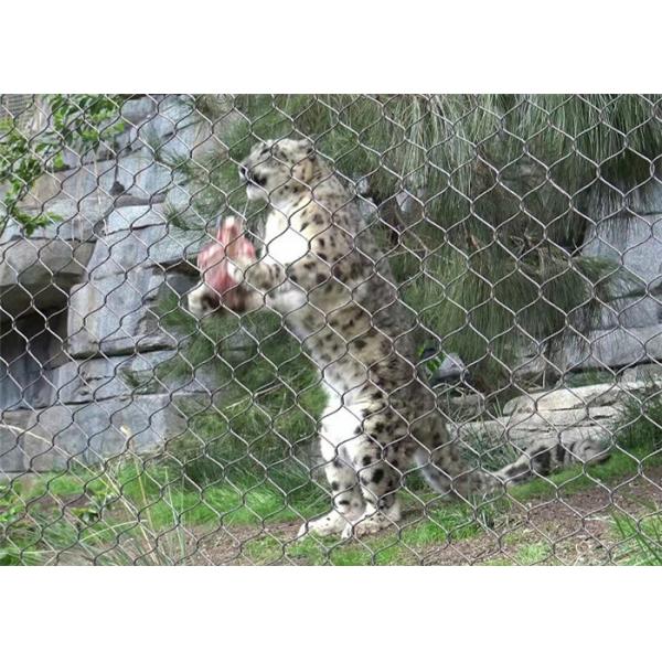 SS 304 Wire Rope Mesh For Lion Enclosure Mesh
