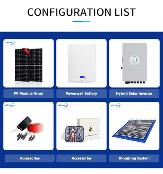 High quality carport roof complete kit inverter battery hybrid energy storage 12kw solar energy system