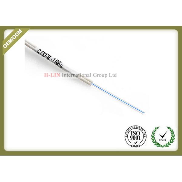 1 / 2 / 4 Core Fiber Optic Drop Cable PVC Material Jacket With Butterfly Flat Construction