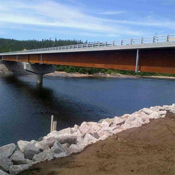 Ponte de pedestres de aço de faixa única