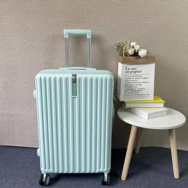 Maleta con portavasos multifunción ABS+PVC 20/24/28 pulgadas, juego de maletas de viaje con ruedas giratorias, equipaje de mano de 20 pulgadas, maleta de viaje