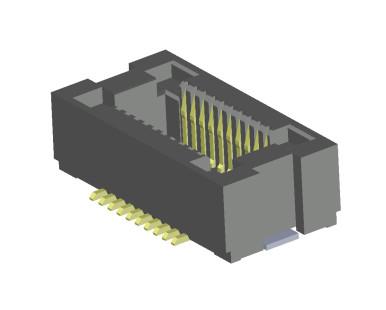 Conectores de placa preta para placa 0.5A Conector BTB de perfil baixo Feminino