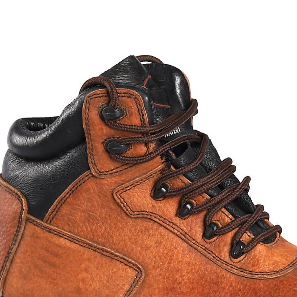OEM Slip Resistant Rubber Sole Protection Woodland Industrial Work Boots Steel Toe Men'S