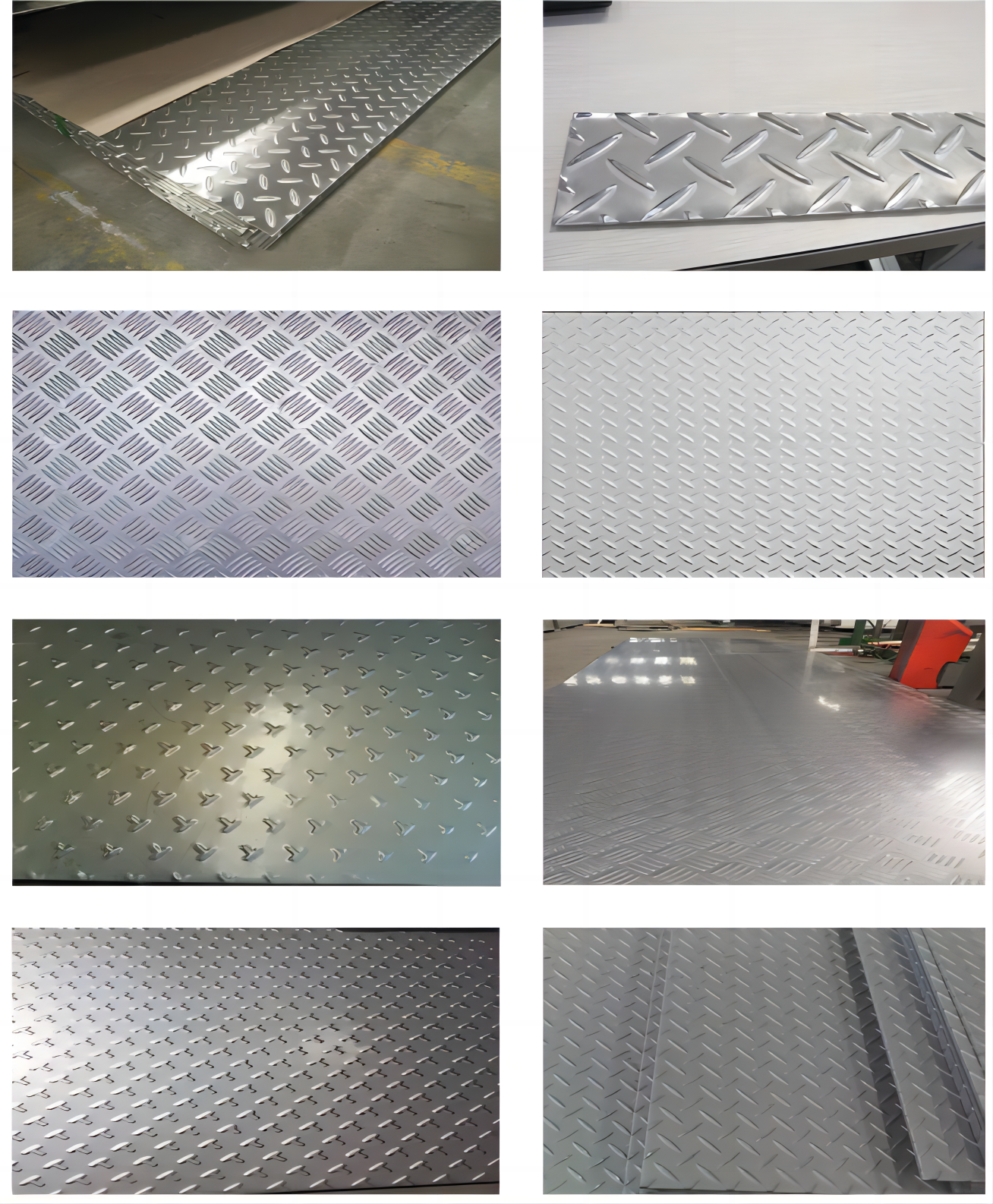 Эмбосинг Алюминиевый чекированный лист Al 5754 H114 2024 5 Bar Pattern Customized Cutting