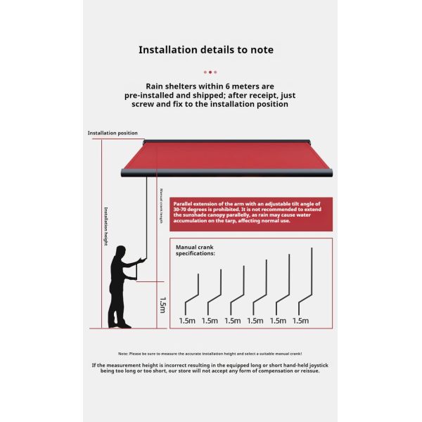 DICKSON Luxury Motorized Acrylic Waterproof Fabric Aluminum Full Cassette Awning Patio Retractable Awning Factory