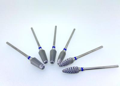 Straight Edge Dental Diamond Burs Sharp Tungsten Carbide Grinder For Crown