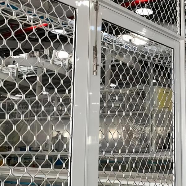 6061 6063 Aluminum Diamond Grille Security Screen Powder Coating / Oxidation