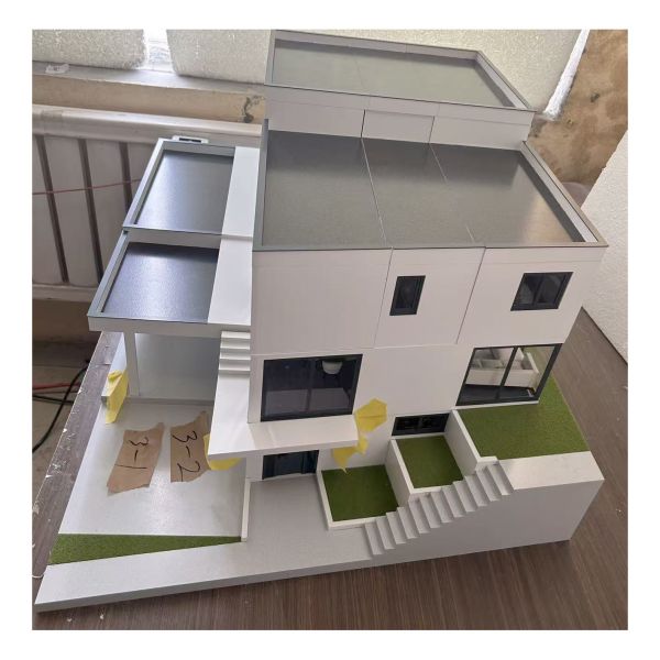 Modern House Architectural Scale Model High Precision Craftsmanship Realistic Exterior Landscape Details for Design Display Sales Promotion
