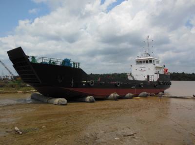 Barco inflável que entra Marine Rubber Airbags de levantamento
