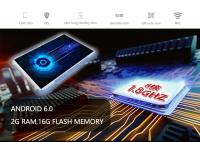 Lecteur d'empreintes digitales tenu dans la main de laser de scanner de code barres de mobile de Bluetooth Android 7,0 de scanner tenu dans la main de code barres