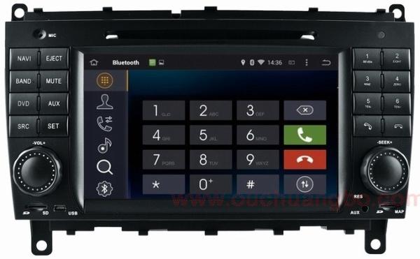 Ouchuangbo Mercedes Benz w209 w219 audio DVD gps stereo android 4.4 supoort cabus MP3