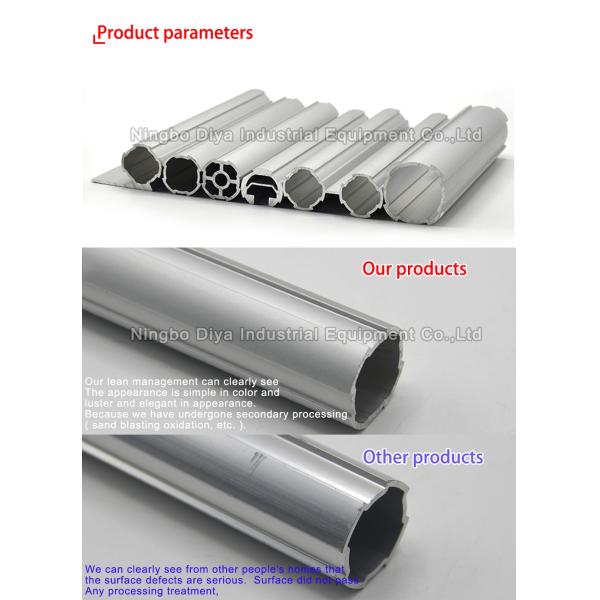SUS Aluminium Lean Tube DY28-05A Industrial Round Profile OD 28mm Grit Blast Surface