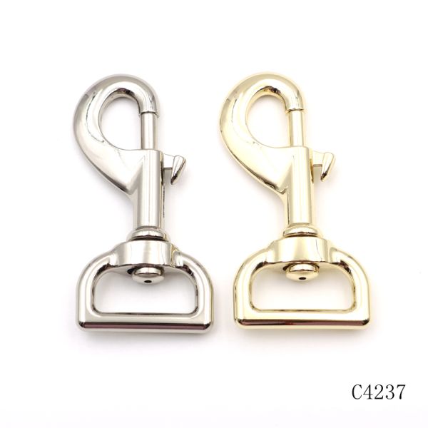 73mm Heavy Duty Dog Leash Clip OEM ODM Zinc Alloy Hook For Pet Leashes