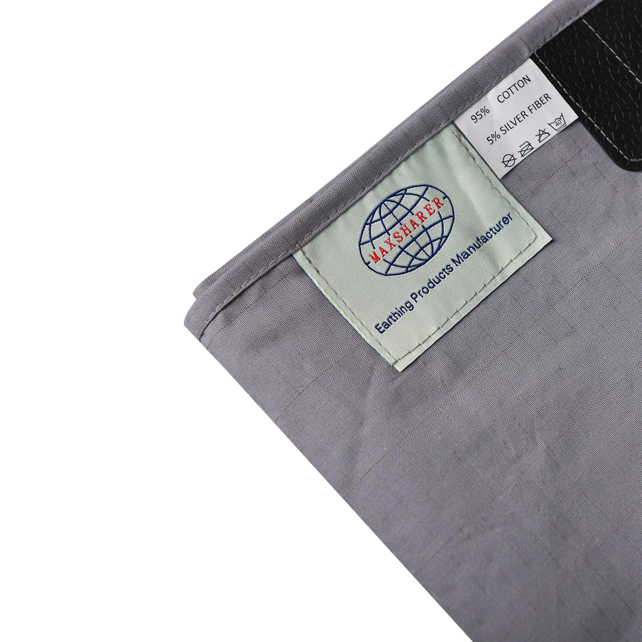 Custom Queen King Size Grounding Flat Sheets for Earthing Bed Organic Cotton With Grounding Cord Conductive Earthing Bed Sheet