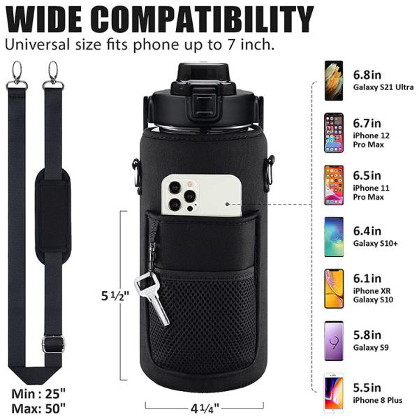 Sports Water Bottle Case Cover Insulated Bag Bottle Cooler Sleeve Portable Camping