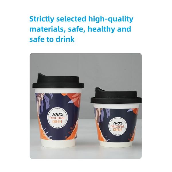 30-Day Return Policy Eco-Friendly Customized Coffee Paper Cups for Hot Water Drinking