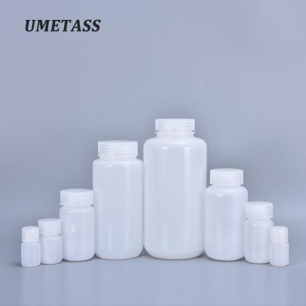 Customized Logo 250ml Wide-Mouth Plastic Clear Reagent Bottle Screw Cap for Medicine