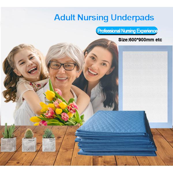 Blue SAP 700ml Hospital Grade Bed Pads For Incontinence Disposable
