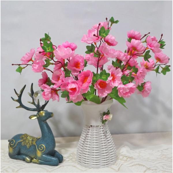 Wedding, shooting props, indoor and outdoor decoration with realistic peach blossoms