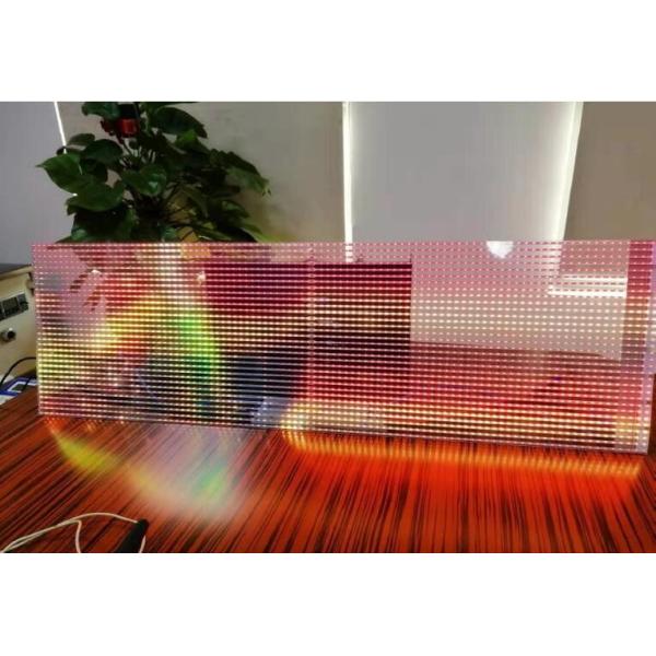 480X256mm Adhesive LED Screen , P8 Color Transparent LED Film