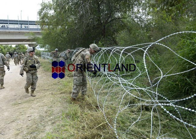 Военные защитные пограничные стены бритва колючей проволоки ограждения Широкий спектр применения