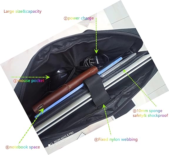 17.3 Inch Laptop Briefcase with Cross-Body Shoulder DVD Player bag Painting board bag 3-layer Design Durable Wholesale OEM/ODM/Private Label